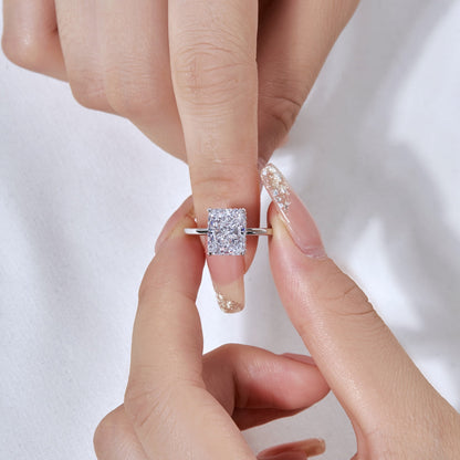 [baslovejewels]4.0 Carat Ornate Enchanting Radiand Cut Banquet Ring