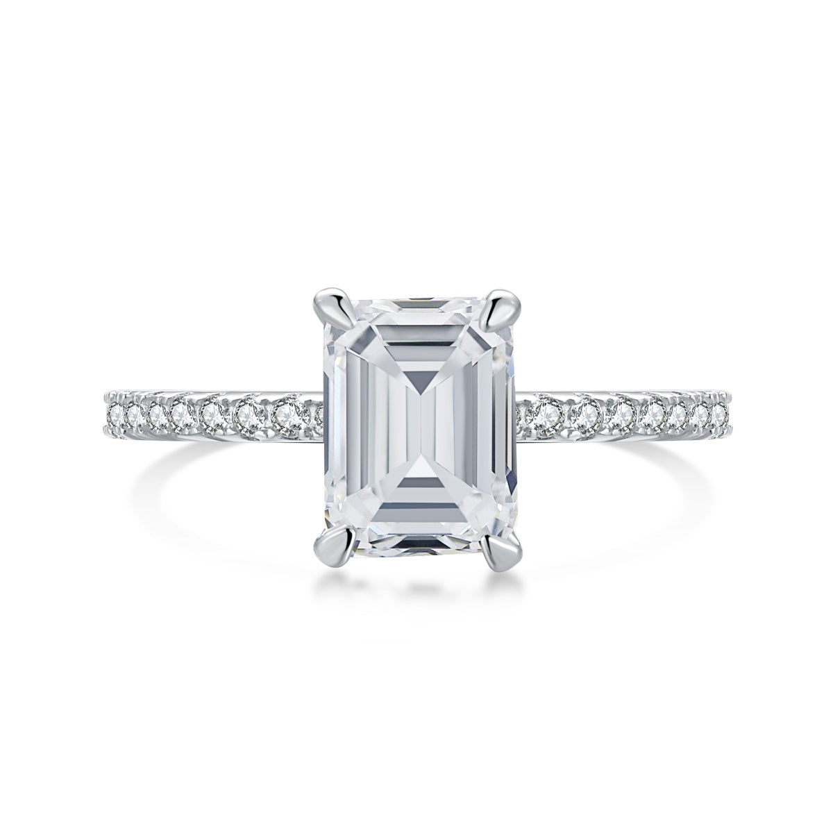 [baslovejewels]2.0 Carat Scintillating Ornate Radiant Cut Party Ring