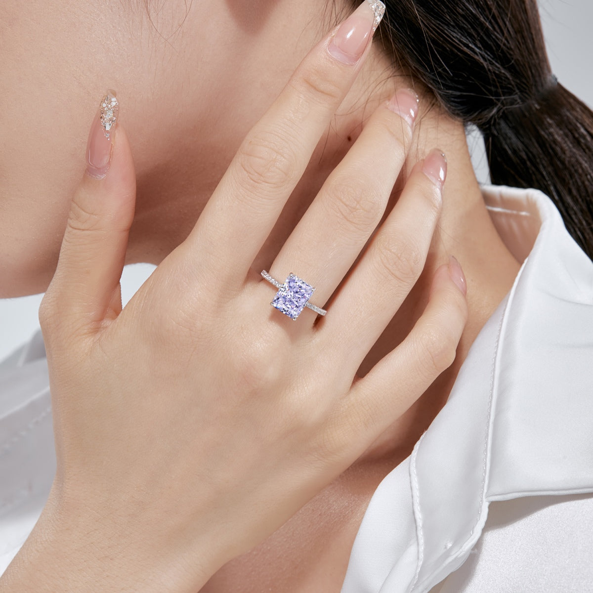 [baslovejewels]4.0 Carat Luxurious Engagement Ring