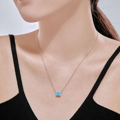 [baslovejewels]Luxurious Square Shape Colorful Necalack