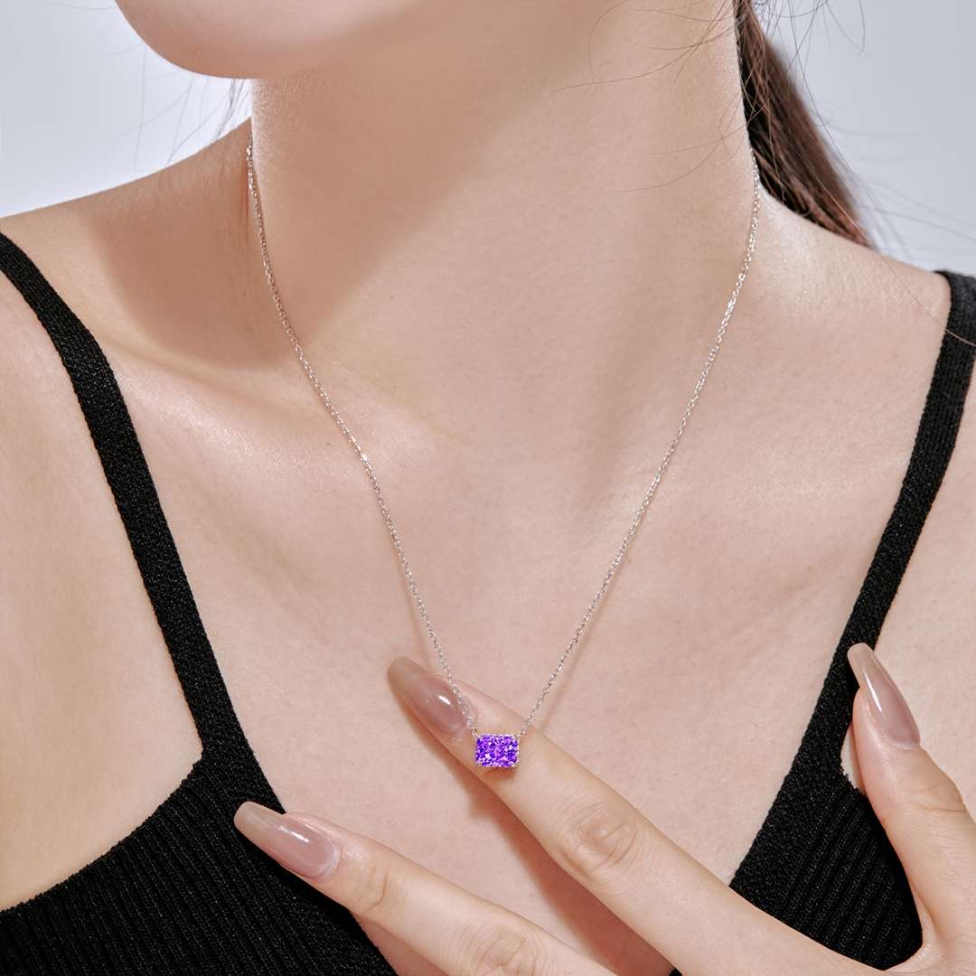 [baslovejewels]Luxurious Square Shape Colorful Necalack
