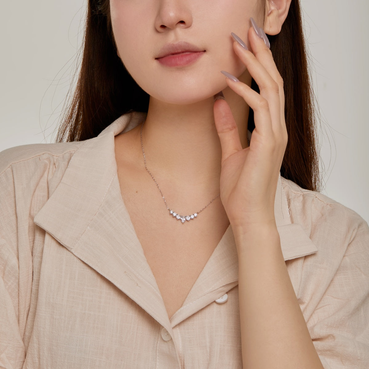 [baslovejewels]Dainty Colorful Heart Necklace