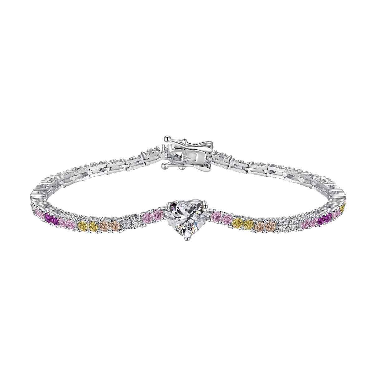 [baslovejewels]Delicate Romantic Heart Shape Lover Bracelet