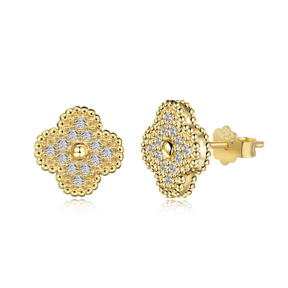 [baslovejewels]Four Leaf Clover Fashion Earrings