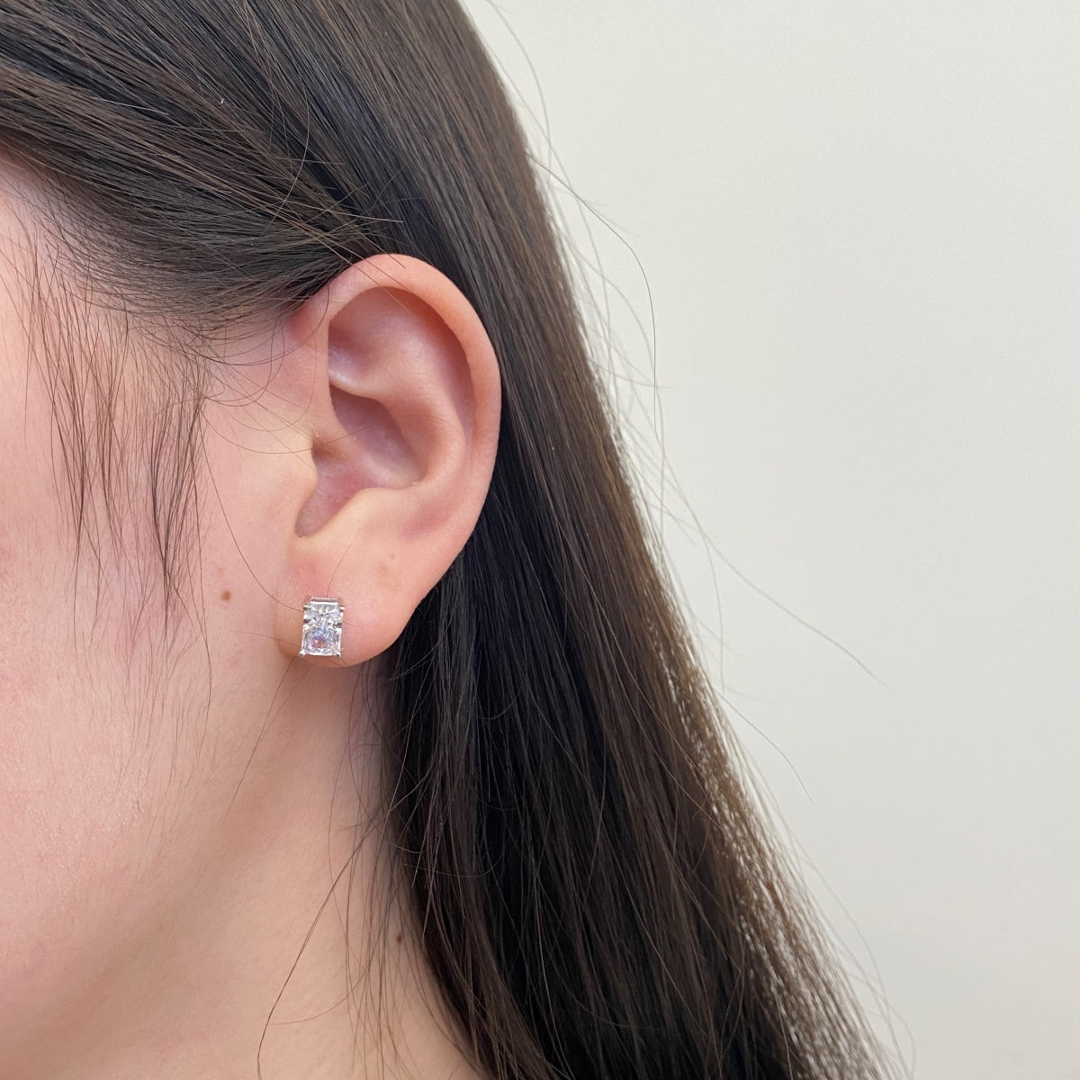 [baslovejewels]Radiant Luxurious Princess Cut Daily Earrings