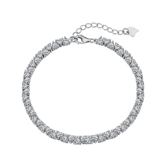 [baslovejewels]Dazzling Romantic Heart Shape Lover Bracelet