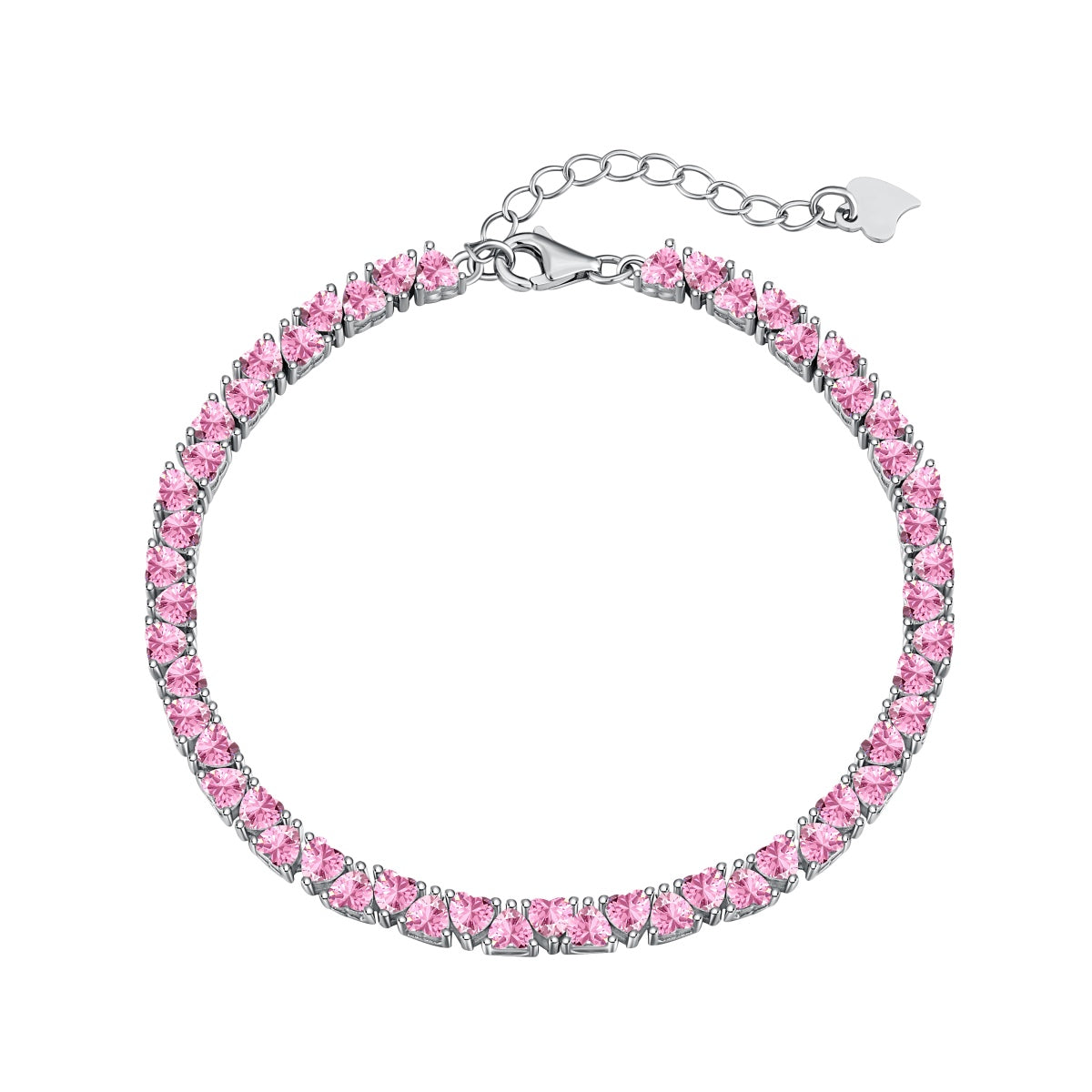 [baslovejewels]Dazzling Romantic Heart Shape Lover Bracelet