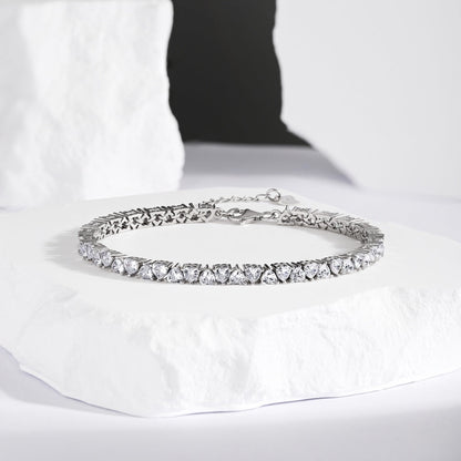 [baslovejewels]Dazzling Romantic Heart Shape Lover Bracelet