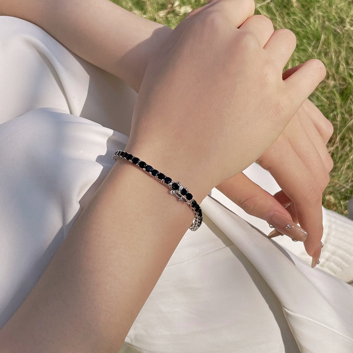 [baslovejewels]Radiant Colorful Round Cut Party Bracelet