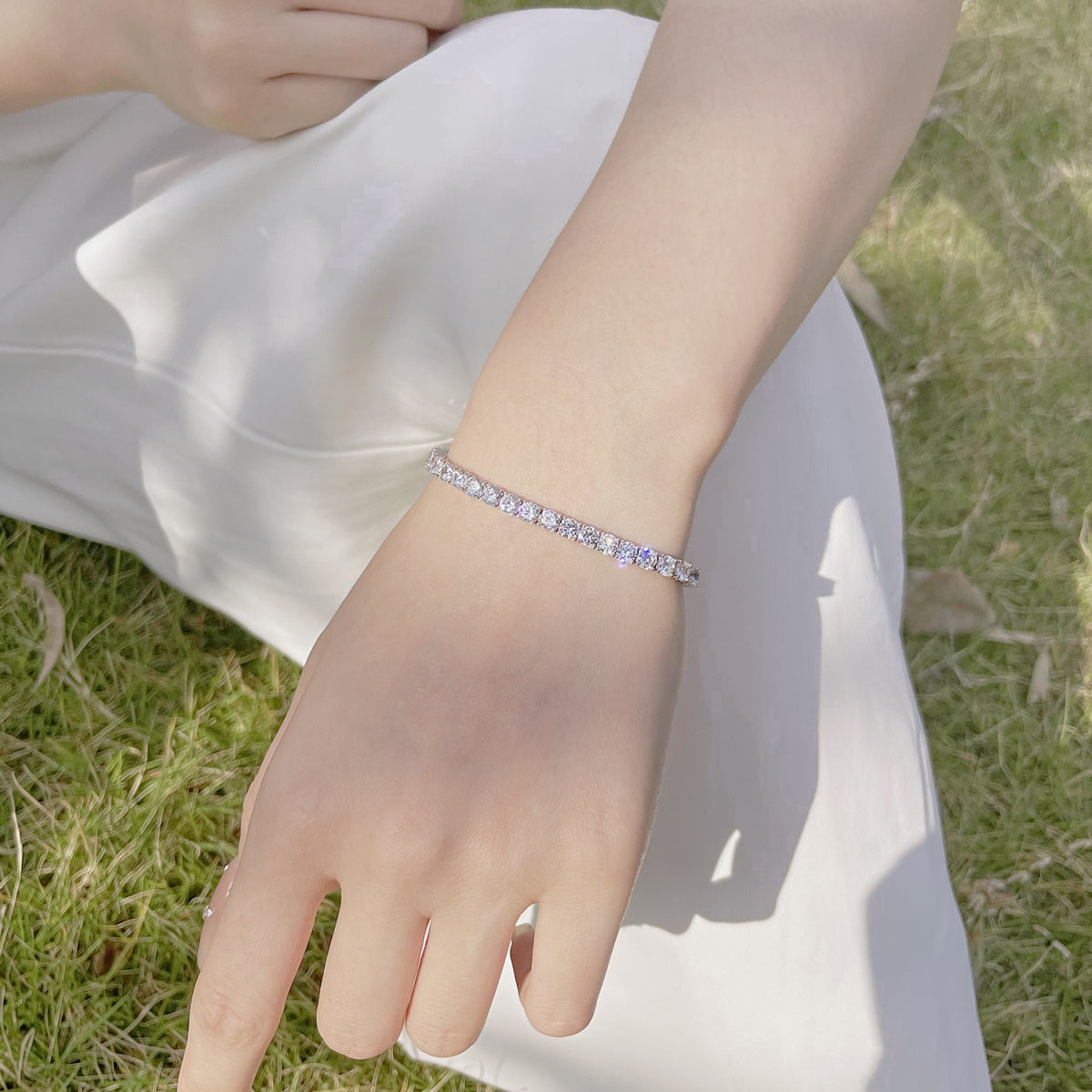 [baslovejewels]Radiant Colorful Round Cut Party Bracelet