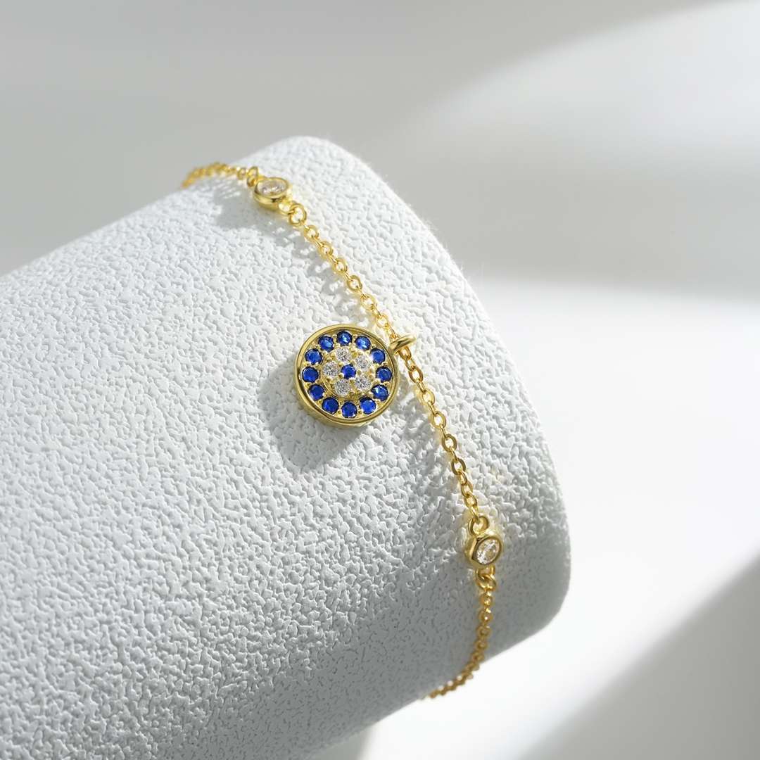 [baslovejewels]Devil's Eye Round Shape Bracelet