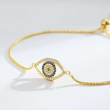 [baslovejewels]Dazzling Eye Shape Necklace