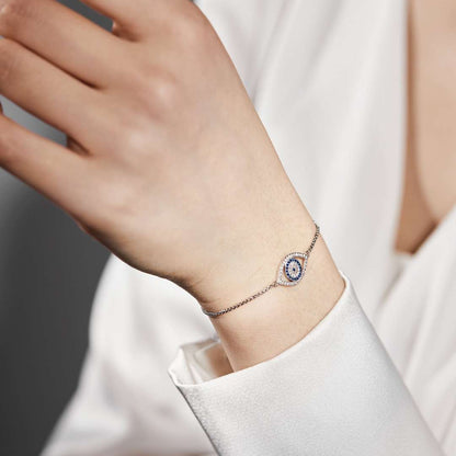 [baslovejewels]Dazzling Eye Shape Necklace