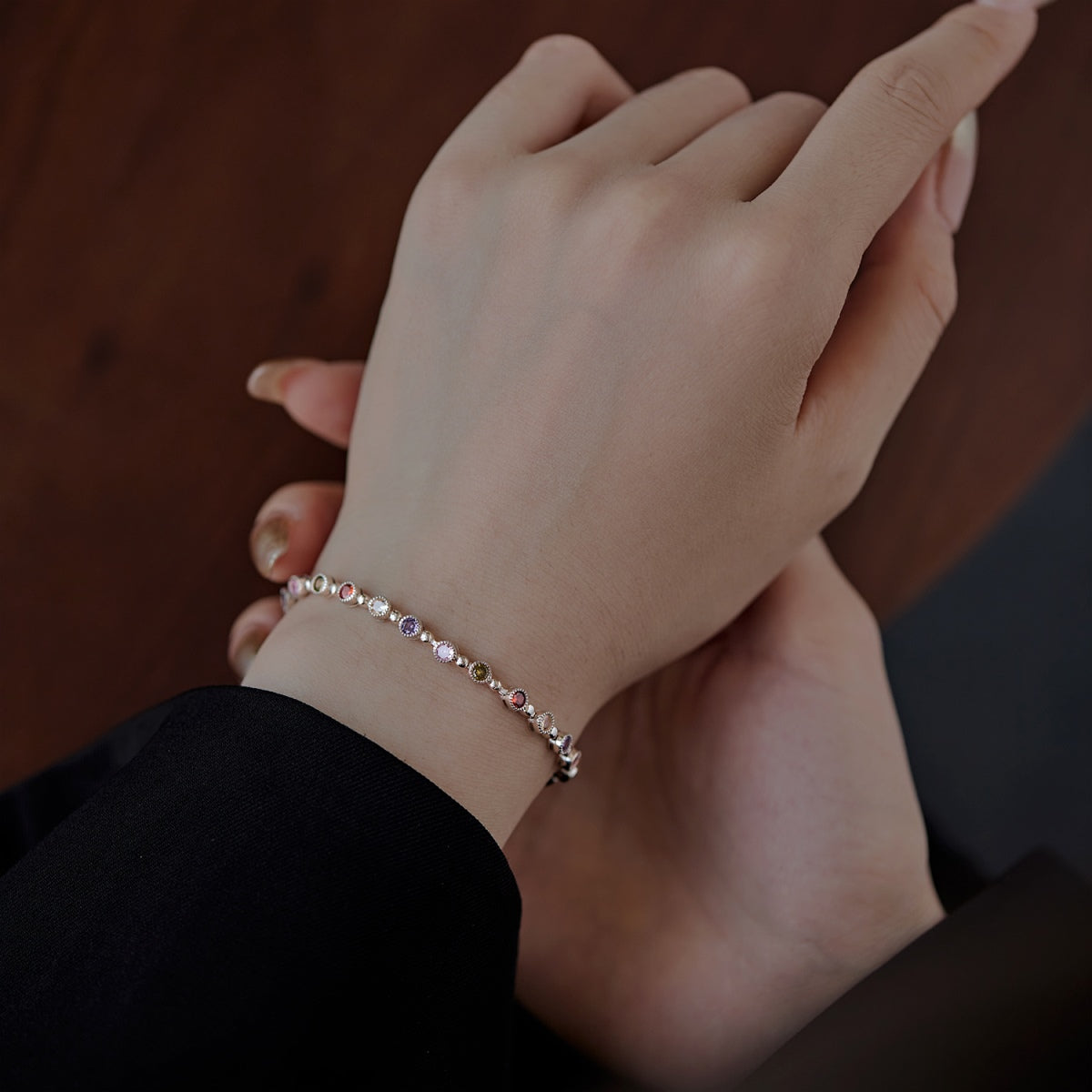 [baslovejewels]Sparkling Exquisite Round Cut Party Bracelet