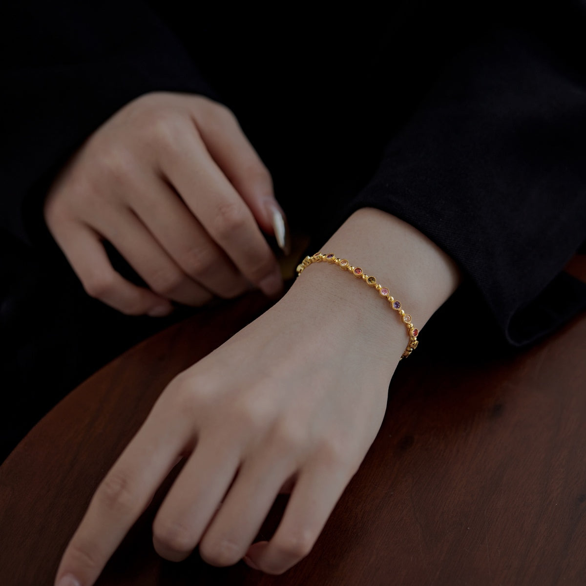 [baslovejewels]Sparkling Exquisite Round Cut Party Bracelet