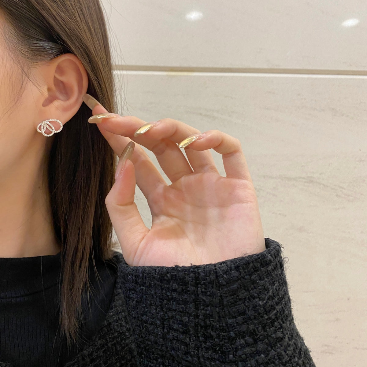 [baslovejewels]Exquisite Butterfly Shape Earrings
