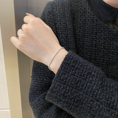 [baslovejewels]Elegant Emerald Cut Daily Bracelet