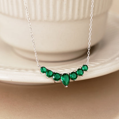[baslovejewels]Dainty Colorful Heart Necklace