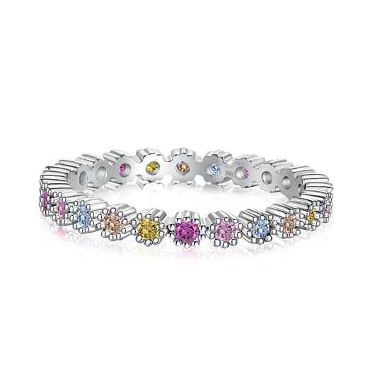 [baslovejewels]Exquisite Colorful Round Cut Party Ring
