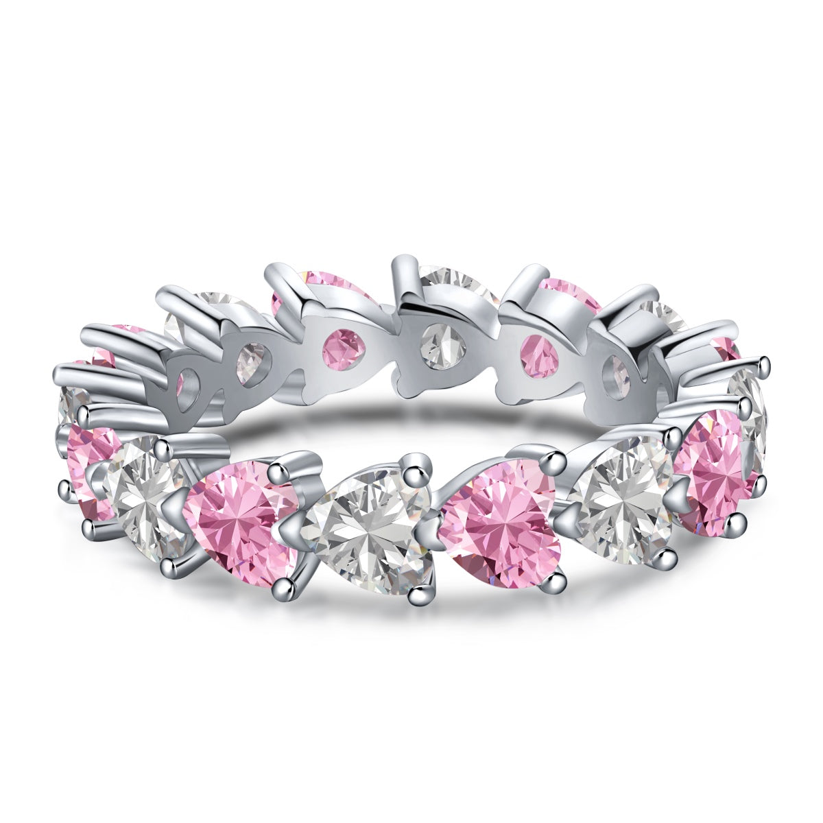 [baslovejewels]0.25 Carat Radiant Romance Heart Cut Lover Ring