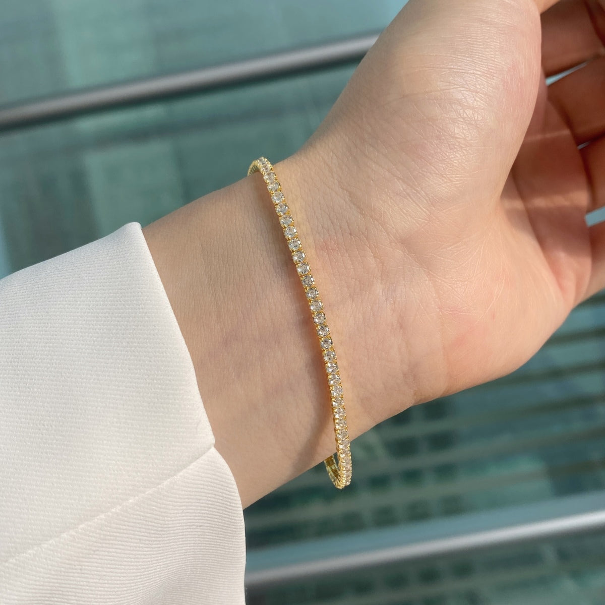 [baslovejewels]Radiant Colorful Round Cut Party Bracelet