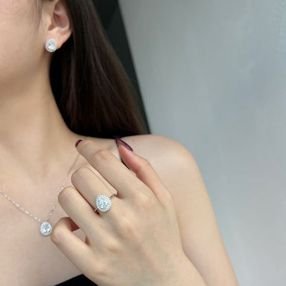 [baslovejewels]Delicate Gorgeous Pear Cut Daily Earrings