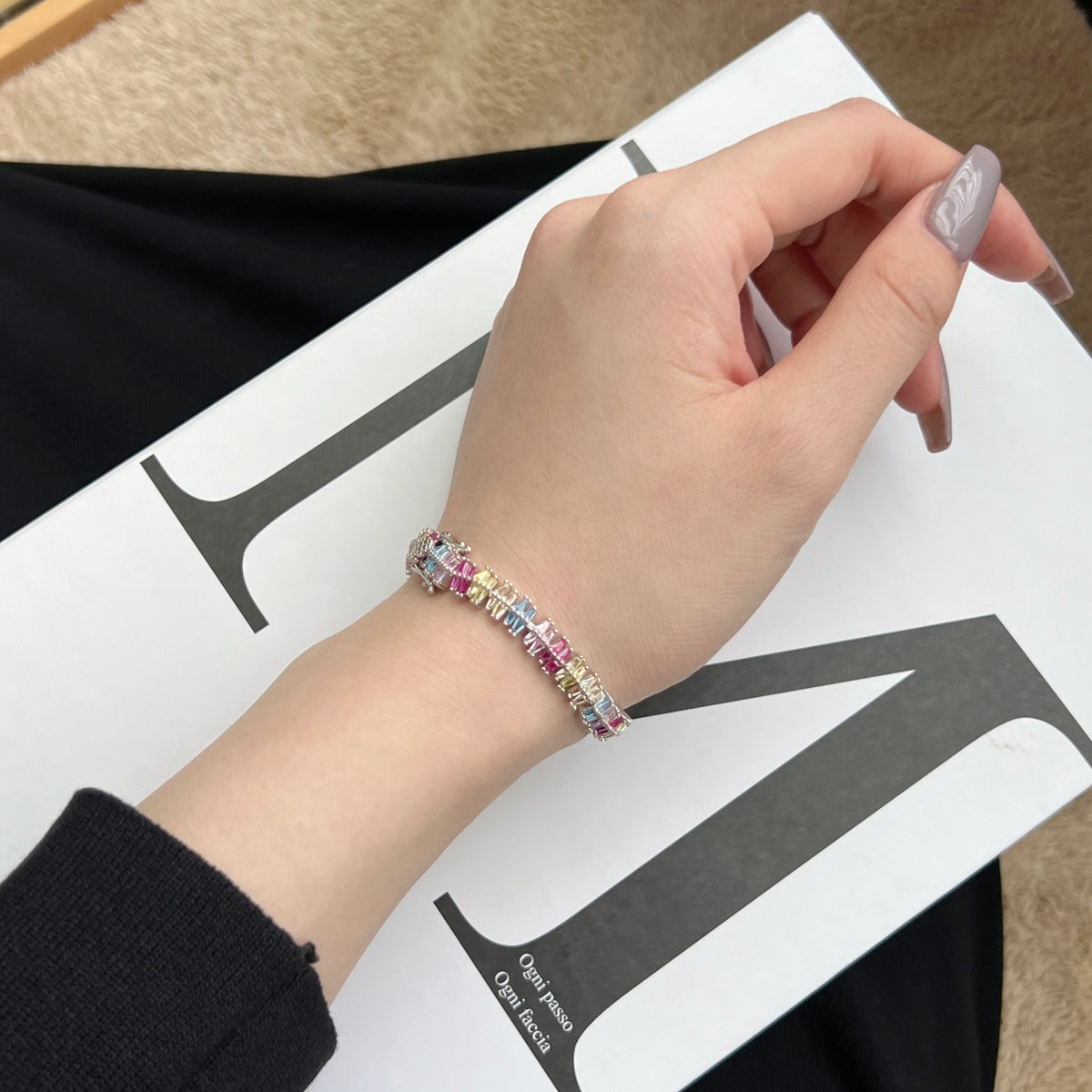 [baslovejewels]Sparkling Exquisite Multi Cut Party Bracelet