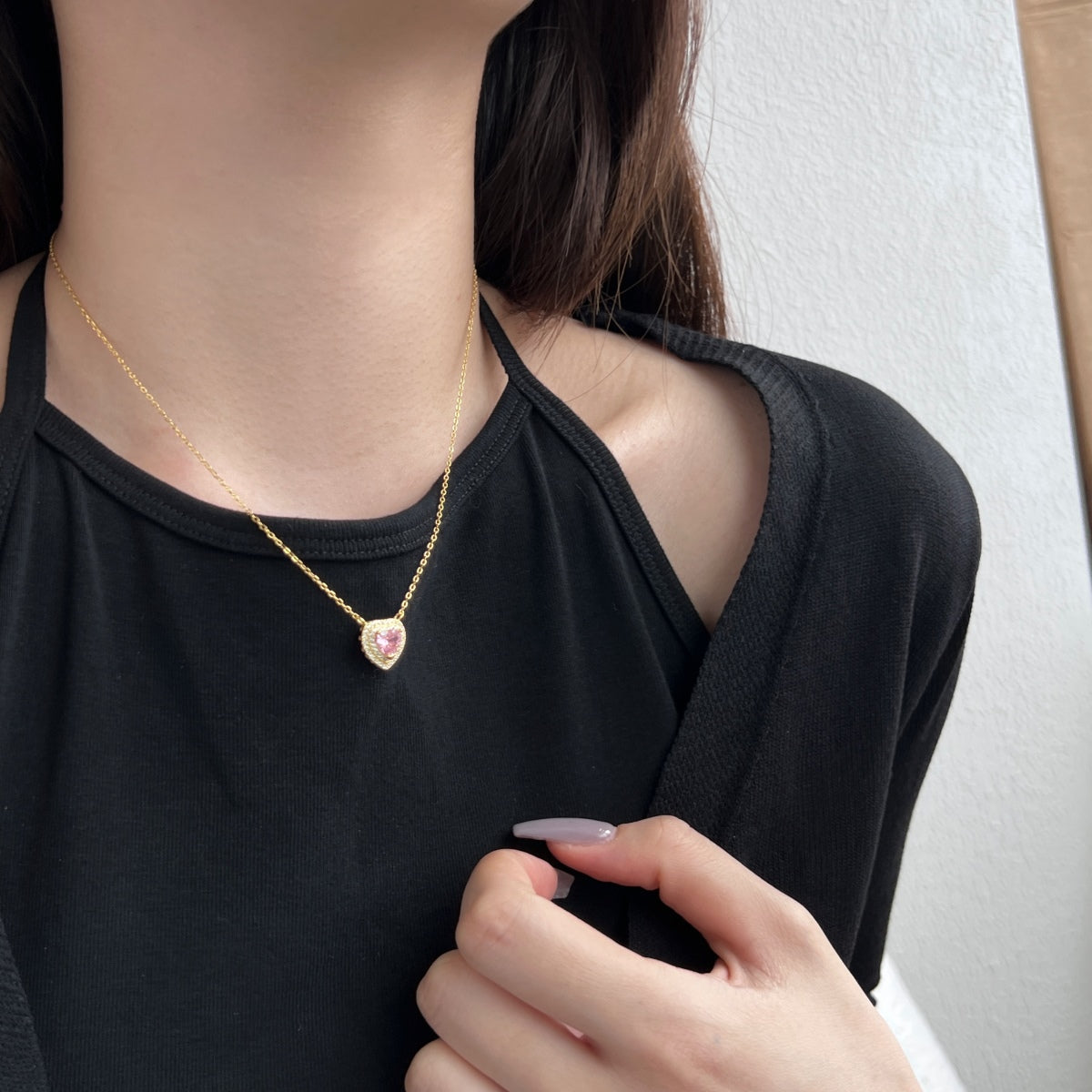 [baslovejewels]Exquisite Heart Shape Necklace