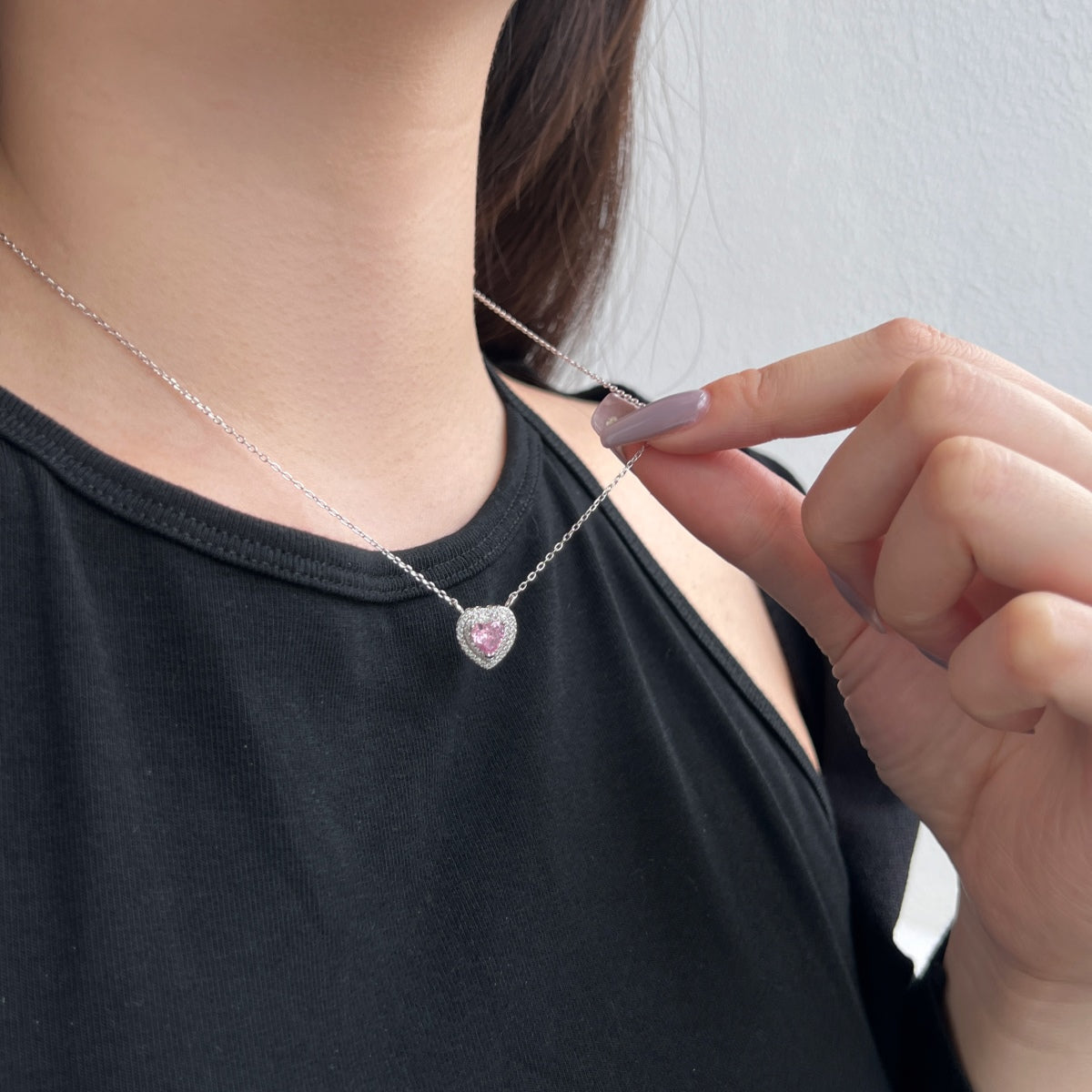 [baslovejewels]Exquisite Heart Shape Necklace