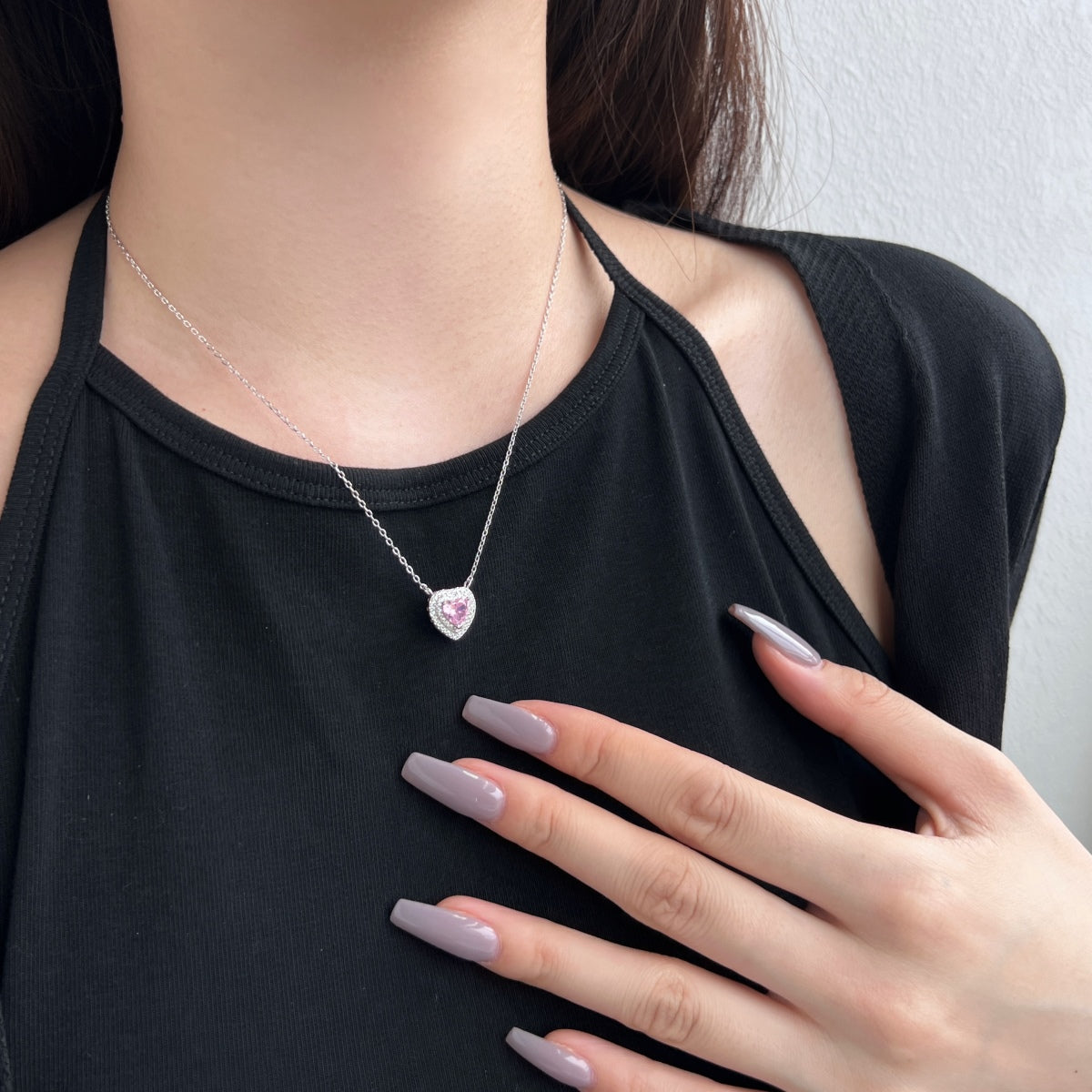 [baslovejewels]Exquisite Heart Shape Necklace