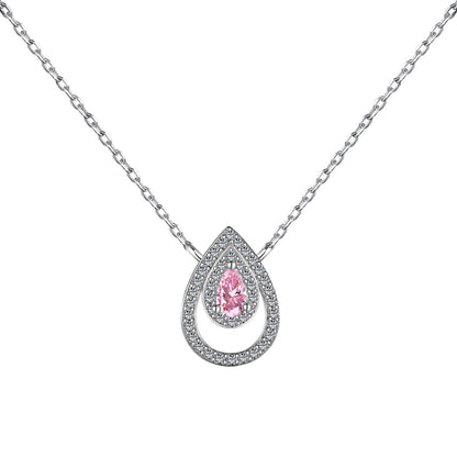 [baslovejewels]Sparkling Pear Cut Necklace