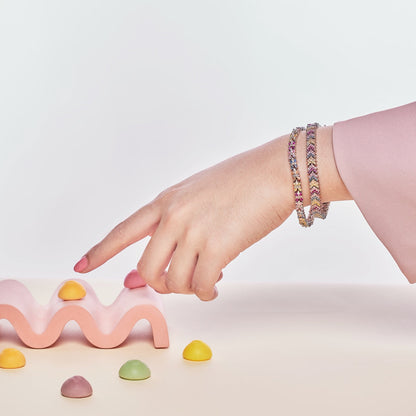 [baslovejewels]Radiant Colorful Emerald Cut Party Bracelet