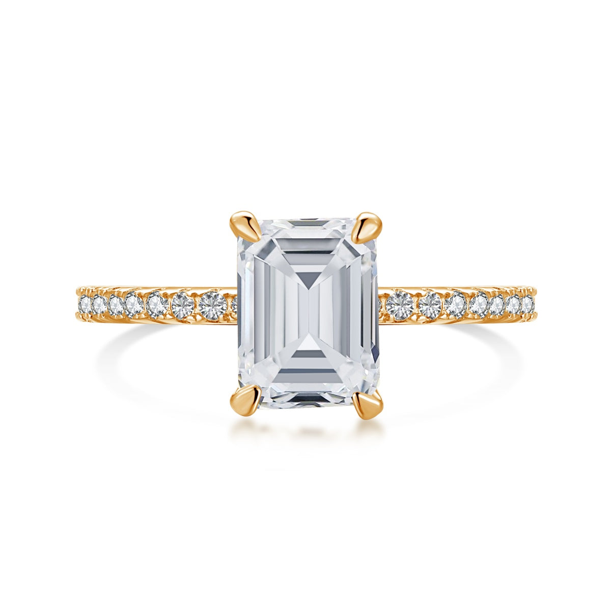 [baslovejewels]2.0 Carat Scintillating Ornate Radiant Cut Party Ring