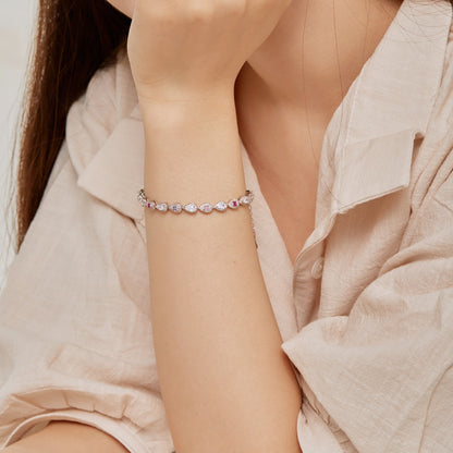 [baslovejewels]0.25 Carat Radiant Water Drop Shape Daily Bracelet