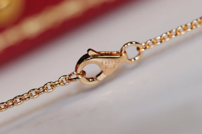 [baslovejewels]LOVE NECKLACE PINK GOLD AND SILVER