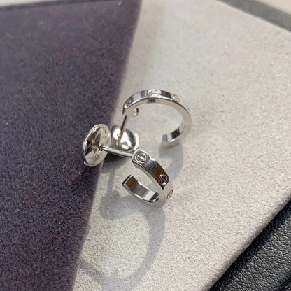 [baslovejewels]LOVE EARRINGS 2.65MM SILVER