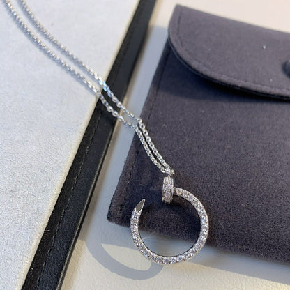 [baslovejewels]JUSTE NECKLACE SILVER DIAMONDS