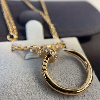 [baslovejewels]JUSTE NECKLACE PINK GOLD DIAMONDS