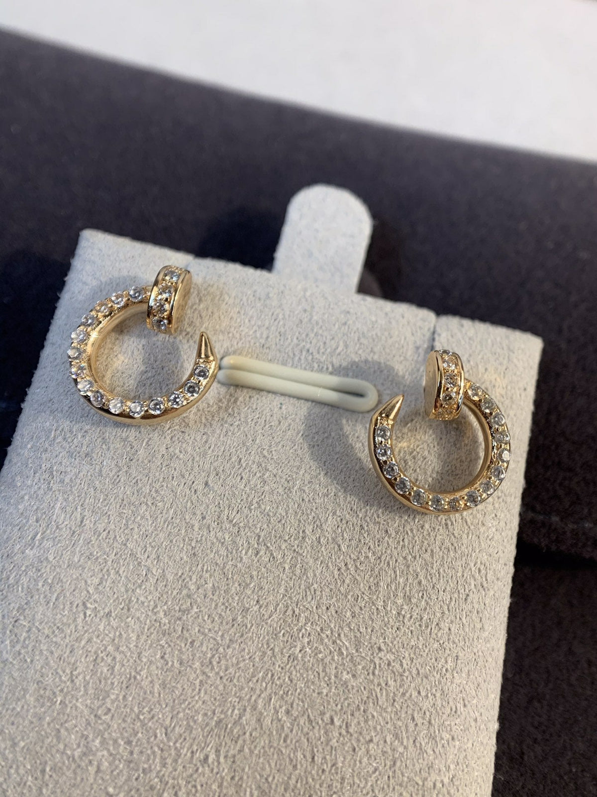 [baslovejewels]JUSTE EARRINGS GOLD DIAMONDS