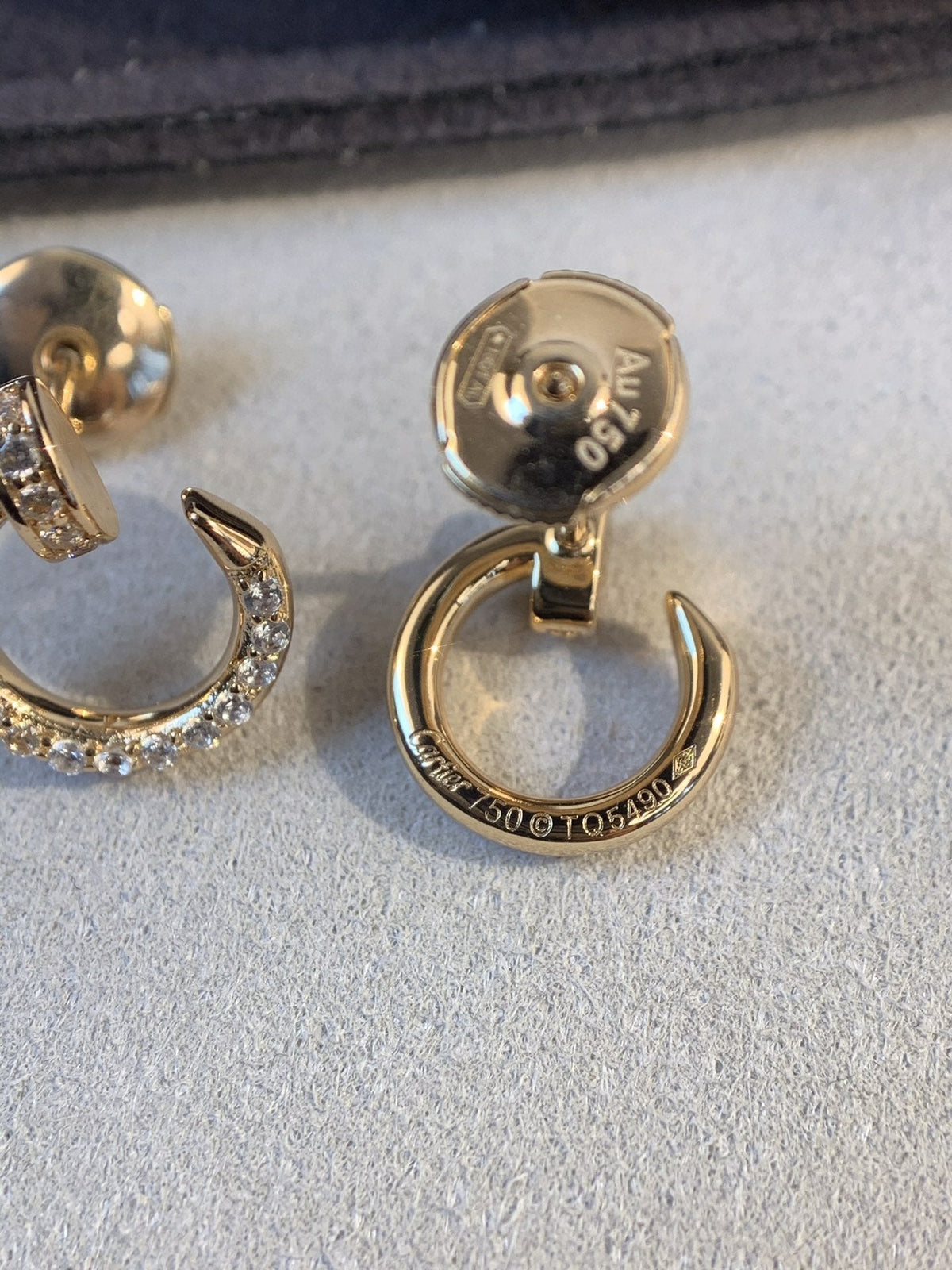 [baslovejewels]JUSTE EARRINGS GOLD DIAMONDS