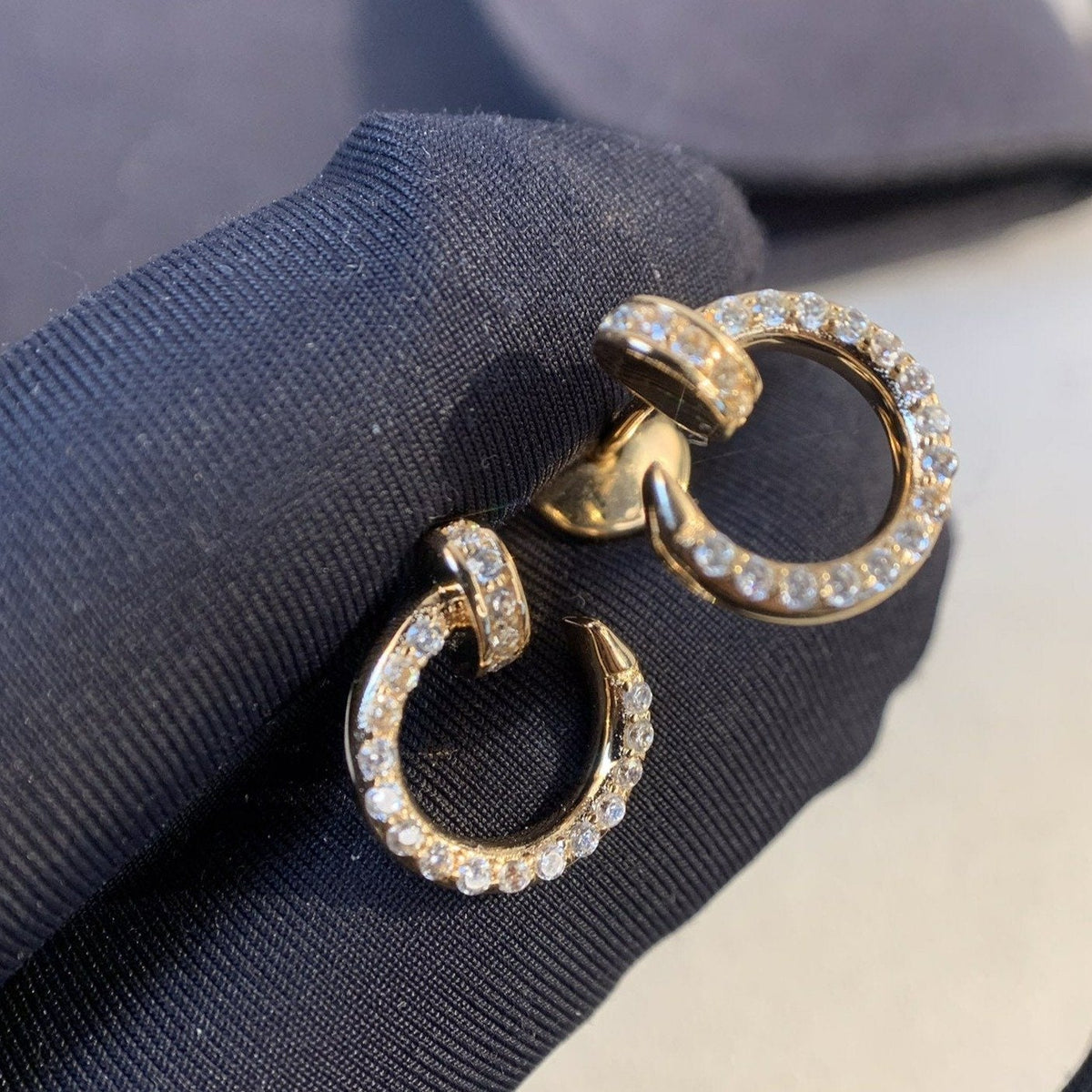 [baslovejewels]JUSTE EARRINGS GOLD DIAMONDS