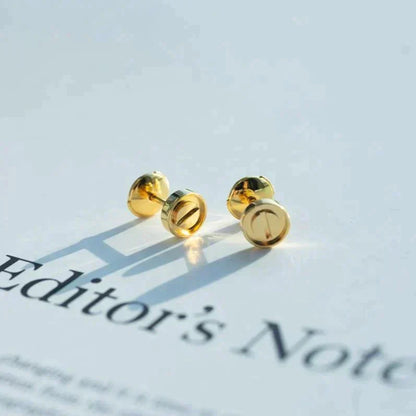 [baslovejewels]LOVE EARRINGS GOLD 10MM