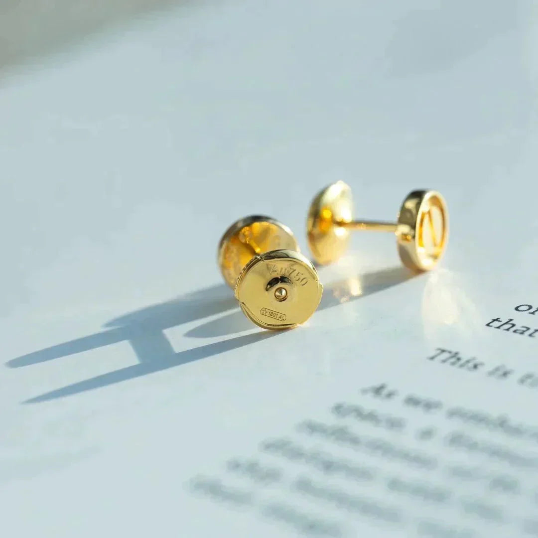 [baslovejewels]LOVE EARRINGS GOLD 10MM