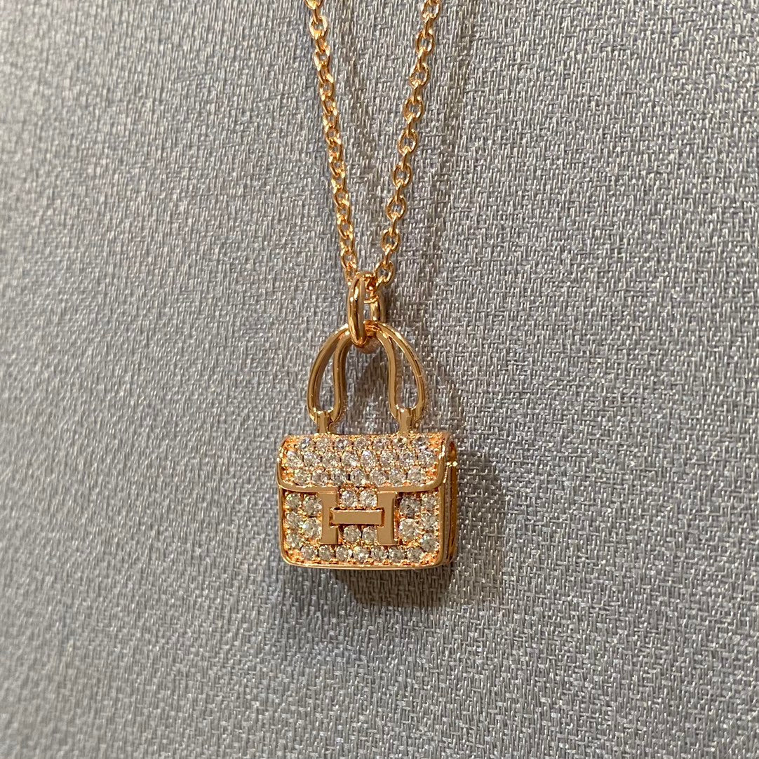[baslovejewels]CONSTANCE PEDANT DIAMOND NECKLACE