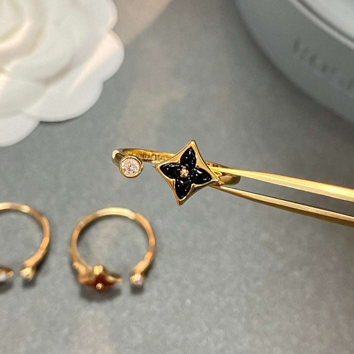 [baslovejewels]STAR 1 DIAMOND OPEN RING