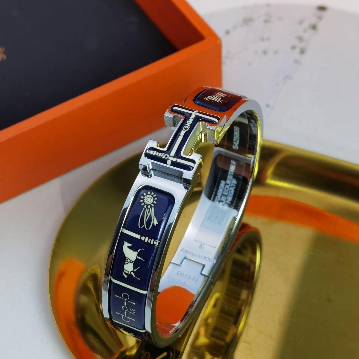 [baslovejewels]H COUVERTURES DARK BLUE BRACELET