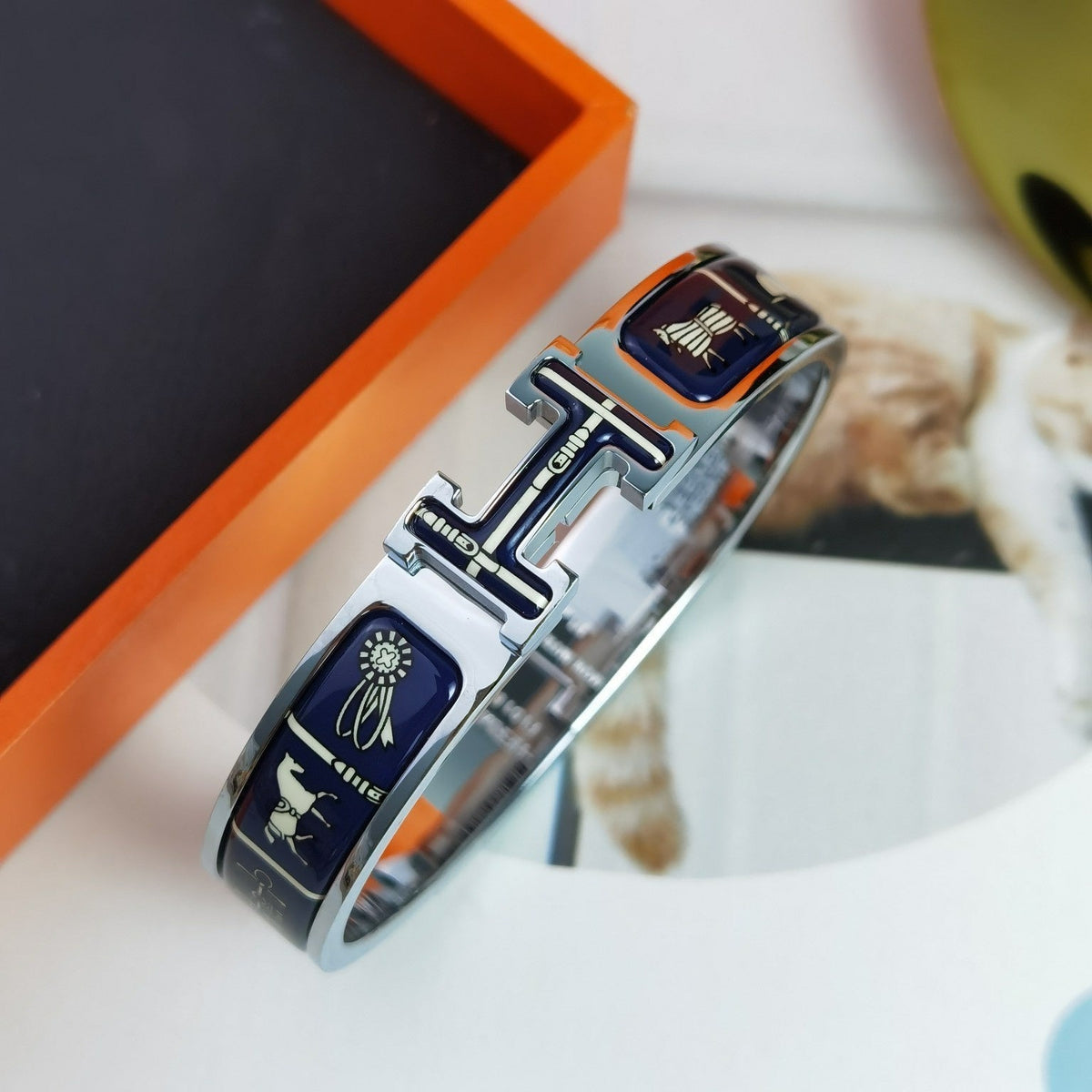 [baslovejewels]H COUVERTURES DARK BLUE BRACELET