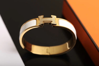 [baslovejewels]H BRACELET GOLD DIAMOND
