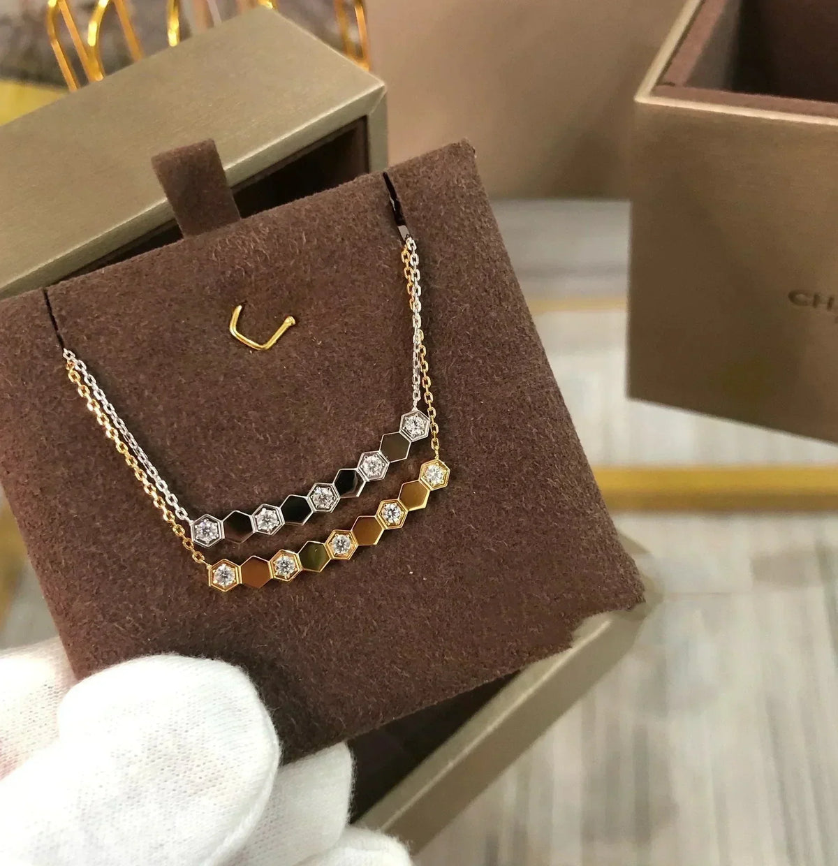 [baslovejewels]BEE LOVE NECKLACE DIAMOND