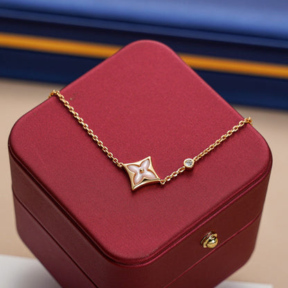 [baslovejewels]STAR 1 DIAMOND PINK GOLD BRACELET